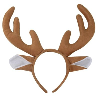 Weihnachts-Rentier-Stirnband, verstellbar, festlich, Haarschmuck, Urlaub, Party, Kopfschmuck für Damen und Kinder
