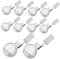 Ipetboom 10pcs Gel Nail Polish Bottles Brush Cap Empty Glass Nail Polish Bottles for Sample Storage Travel