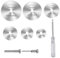 Dremel Cutting Discs Metal, Rotary Tool Accessories for Wood Plastic Aluminum Metal Stone Diamond,6 Pcs HSS Dremel Cutting Discs with 1/8 and 1/4 Round Shank Mandrels Screwdriver,Pack of 9