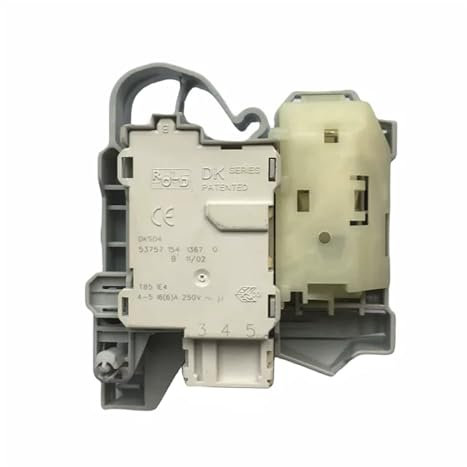 IATKIDTL Interrupteur De Verrouillage De Porte De Machine À Laver À Tambour, Accessoire De Remplacement, Compatible avec Electrolux, DKS10620, Pièces De Rechange