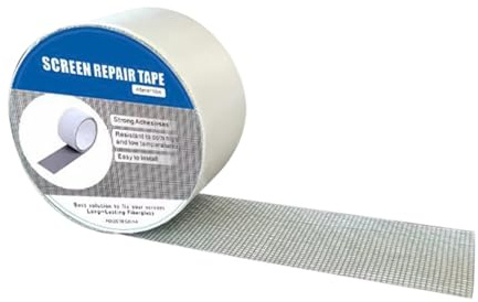 Screen Tape - Window Screen Repair Tape | Strong Adhesive Mesh Patch | Window Screen Tape Mesh Repair | Fiberglass Repair Kit for Window Screen And Screen Door For Fixing Torn wiindows, Doors, And Mes