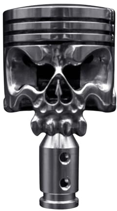 Schalthebelgriff in Totenkopf-Form, Auto-Schalthebelgriff, geeignet für Automatik-Schaltgetriebe, Fahrzeug, Auto-Getriebe, Zylinderform, besseres Fahrvergnügen, starkes Schalten
