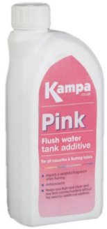 Kampa 1L Pink Flush Water Tank Rinse for Chemical Toilet