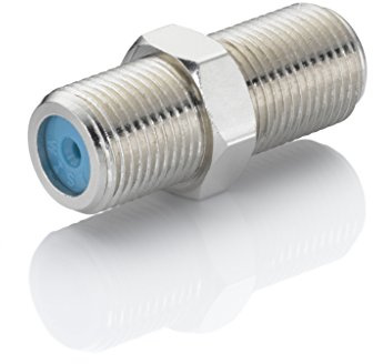 WISI 72206 DV 46 HQ F-Doppelkupplung, 10 Stück Silber