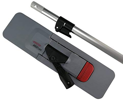 cleanSv Magic Click 50 cm Patentierter Mopphalter, Magnetklapphalter mit Aufrechtfunktion mit Telekopstiehl