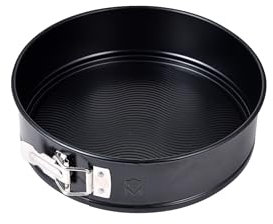 MasterPro FOODIES COLLECTION - Molde Desmontable Acero al Carbono - Base Ondulada Antiadherente - Cerradura de Acero - Apto para Horno y Microondas - Fácil de Limpiar, 40 cm