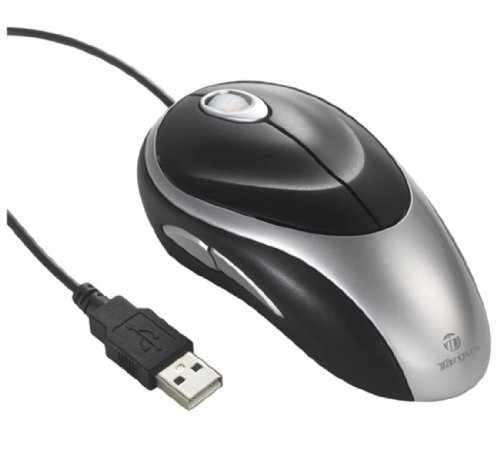 Targus Wired Ergo Mouse - Mouse - optical - 5 button(s) - wired - USB - black, silver