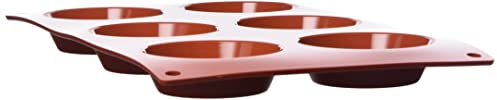 Silikomart SF016 TARTELLETTA Stampo in Silicone ø70 h 20 mm, Rosso