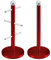 SQ Professional 60180S Mug Tree and Kitchen Roll Holder, Red