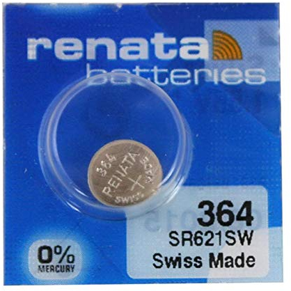 2 X Renata 364 Watch Battery 364 (SR621SW)