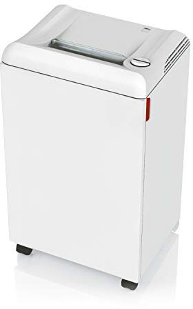 IDEAL 2503 Aktenvernichter, Sicherheitsstufe P-2, Streifenschnitt 4 mm, 20 Blatt Kapazität, 75L Abfallbehälter, vernichtet auch Kreditkarten, Büroklammern, CD’s und DVD’S, 5 Jahre Herstellergarantie