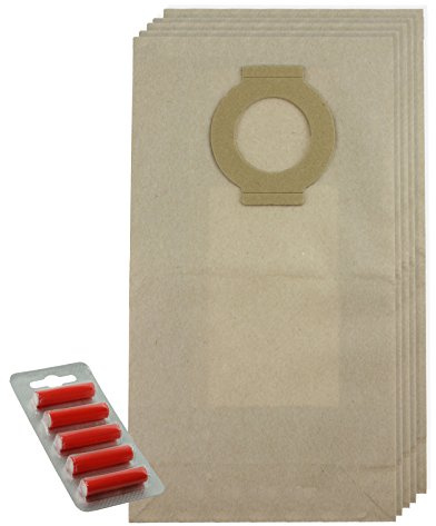 SPARES2GO Strong Dust Bags for Hoover Aquamaster S4396 S4398 S4470 Vacuum cleaner (Pack of 5 + 5 Fresheners)