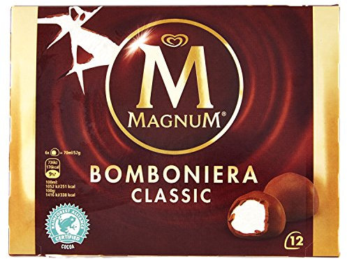 Magnum Gelato Bomboniera Classic, 12 Pezzi, 140ml (Surgelato)
