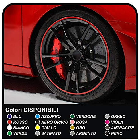 ADESIVI PER CERCHI AUTO & MOTO CERCHIONI Bordo Adesivo CERCHI auto e moto (PER CERCHI DA 17)
