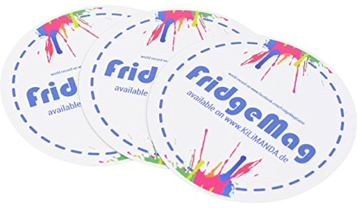 FridgeMag 2.1 [3 Magnete blau] Magnet-Frisbee Wurfspiel für Indoor & Outdoor - Weltneuheit | Video gucken