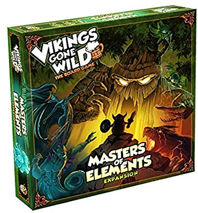 Lucky Duck Games LKY009 Vikings Gone Wild: Masters of Elements Expansion - Brettspiel - Englisch