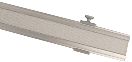 iso-design Paneelwagen mit Klettband 60 cm inklusive Beschwerung Aluminium weiß oder alu Silber (alu Silber)