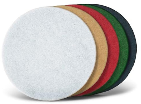 MENZER Pads Normal Pads, 330 mm, f. Orbital Floor Sanders, Polyester (PU 10), White