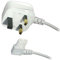 K M Electronics® Figure 8 FIG 8 IEC C7 TV Mains Power Cable Lead Angled 3M White