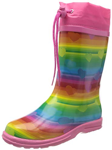 Beck Mädchen Regenboog Gummistiefel, Mehrfarbig, 33 EU