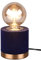 Reality Leuchten Tischleuchte Judy R50691012, Metall Messing matt, Samt Blau, exkl. 1x E27