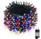 BrizLabs Weihnachtsdeko Lichterkette Außen, 30M 300 LED Bunt Lichterketten Innen mit Stecker 8 Modi Wasserdicht Weihnachtsbeleuchtung Grünes Kabel für Outdoor Garten Party Hochzeit Balkon Feier