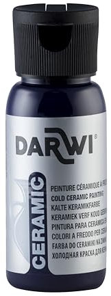 DARWI Vernice per ceramica, colore blu scuro, unica