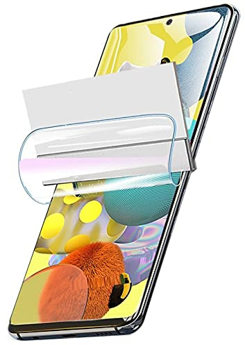2 Stk Hydrogel Film für Samsung Galaxy A70 SM-A705F 6.7inch | Hochempfindliche flexible Gel-Film-Bildschirmschutz Explosionssicherheit HD TPU-Anzeige Fingerabdruck-freigeschaltet