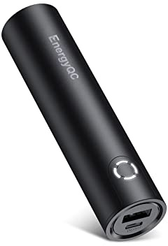 EnergyQC Fast Charging Portable Charger 5000mAh,External Battery Power Bank with USB-C Input(Recharge Only), Battery Pack Compatible with iPhone,Samsung Galaxy,Airpods and More-Black