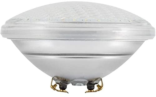 MAYSNLUX Lampe Piscine LED PAR56,18W Ampoule Spot Glass Piscine Etanche IP68 LED Projecteur de Piscine Submersible Lumière, 1800lm, Angle de Faisceau 120 °, IP68 étanche, 12V DC/AC, 3000K Blanc Chaud