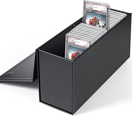 PSA Graded Card Storage Box, PSA Graded Card Storage Holder Container Toploader Box - 1 Pack