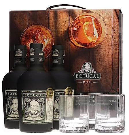 Botucal Reserva Exclusiver Wholesaler Pack | 3 x 700ml + 3 Gläser | Premium Rum