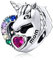 BEEUVIP Damen Einhorn Mama Charm Anhänger für Armband 925 Sterling Silber Geburtsstein Charms Beads passend für Armband