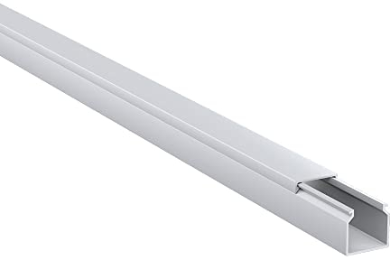 Kabelkanal aus hochwertigem PVC weiß Kabelleiste 2m - 5 Stück - 12x12mm