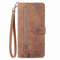 NEXCURIO Handyhülle für Samsung Galaxy A54 5G Hülle Klappbar mit Kartenfäch Ständer Klapphülle Schutzhülle Leder Wallet Flip Case Cover Tasche Handytasche Stoßfeste - Braun