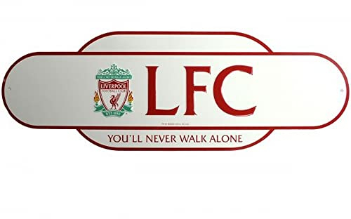 FC Liverpool Classic Retro Years Metal Street Sign, Weiß/Rot, Einheitsgröße