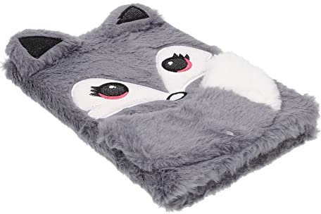 Ciieeo Plüsch-cartoon-notizbuch Mit Flauschigem Fuchs-design Leichtgewichtiges Tragbares Mädchen-tagebuch Mit Weichem Stoffbezug Multifunktionales Tagebuch Für Schule Und Freizeit