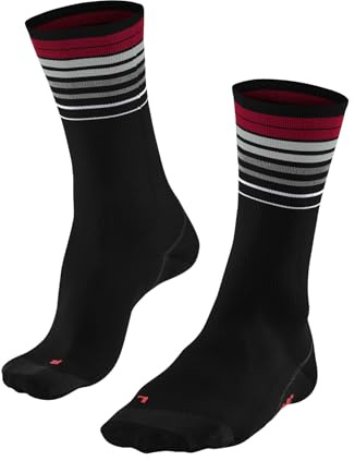 FALKE Unisex Fahrradsocken BC Impulse Reflect U So Funktionsmaterial antiblasen 1 Paar, Schwarz Black 3008, 44-45