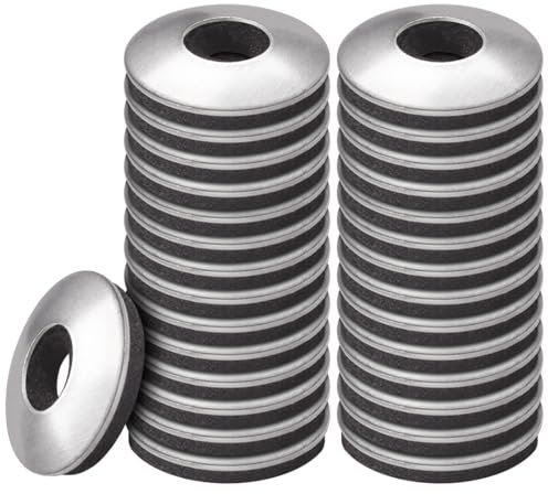 BOUMVID Rondelles d'étanchéité EPDM en Acier Inoxydable M4.8 x 14 mm, 50 Pièces Rondelle Neoprene, Rondelles Metal avec Joint Caoutchouc, Rondelle pour Tole Ondulée pour vis Autotaraudeuses