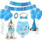KFDDRN Hund-Geburtstags-Set, Hundegeburtstag Partyzubehör, Hund Geburtstag Hut, Hundehalstuch, Geburtstagsparty für Welpe Katze Haustiere (8 Stück Set)