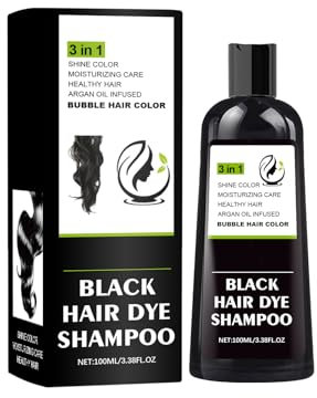 Haarshampoo Shampoo Full Hair, Haarfarbe mit perfekter Grauabdeckung, Natürliches Pflanzenblasen-Haarfärbe-Shampoo, Botanische Blase Haarfärbemittel, Langanhaltendes Färbeshampoo in wenigen Minuten