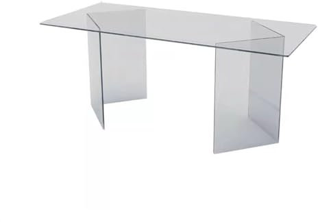 PC-Tisch Computertisch Minimalistischer Chef-Schreibtisch, Büro-Schreibtisch, leichter Luxus, gehärtetes Glas, Computer-Heimschreibtisch, moderner Acryltisch, Schreibtisch Bürotisch(180*80*75cm)
