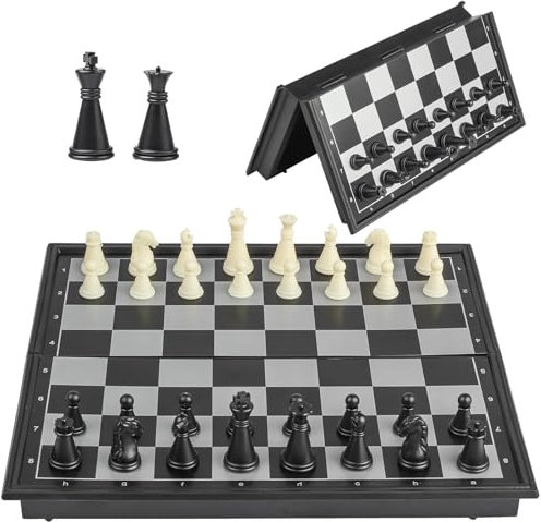 Super Winner 10 Inch Magnetic Chess Set, Magnetic Travel Chess Set - Lightweight, Portable, and Educational Toy for Kids and Adults - Perfect for 2 Players