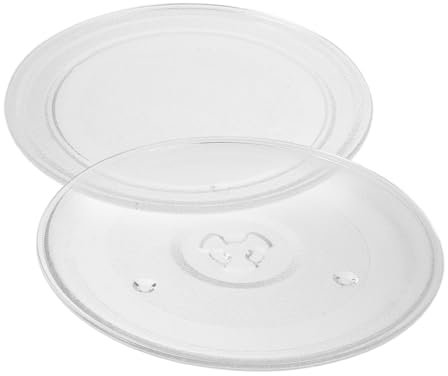 OSALADI 2piezas Platos Redondos Reemplazo Tocadiscos Placa Vidrio Microondas Accesorios Cocina