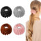 QZKJQDD 4 Stück Vogelnest Haarspange, Haarspangen Damen, Skalierbar Haarschmuck, Pferdeschwanzhalter, Duttclip für dünnes Haar, dickes Haar, feines Haar, lockiges Haar