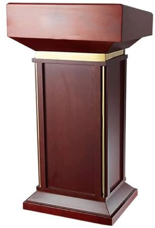 XAoSCd Bodenrednerpult Podium Rednerpult Podiumständer, Moderne Rednerpulte Holz Laptop Schreibtisch Stehendes Rednerpult Hotel Willkommen Rezeption Pulte Für Kirchen Einfacher Po,