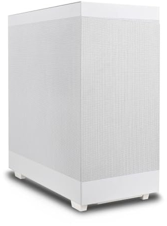 Rosewill Helium Flow White Mid Tower Computer Gaming Case, Mesh Panel, ATX, Tool-Less, High-Airflow, 1x 120mm PWM Fan