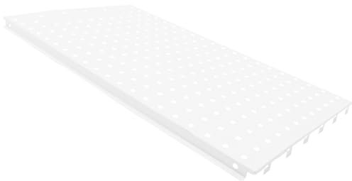 DOITOOL Panel Perforado De Metal 52 Agujeros Para Garaje y Taller, Tablero De Herramientas De Hierro Blanco Para Pared, Organizador Versátil Para Área De Trabajo, Accesorio De Almacenamiento Práctico