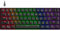 Speedlink Atmos - mechanische RGB Gaming Tastatur 60%, kabelgebunden, Brown Switches, robuste Stahlplatte, USB-C Kabel abnehmbar, Hintergrundbeleuchtet, US Layout englisch QWERTY, schwarz