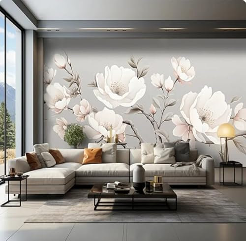 Peinture murale 3D Fleurs Photo Peinture Papier Peint Pour Salon Chambre Designs Mur Art Papier, 3D, 350x245cm Peintures murales et papiers peints; peintures murales; affiches; photos; autocollants